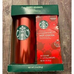 Starbucks Christmas 2020 Gift Set, Red Tumbler Mug & Hot Chocolate